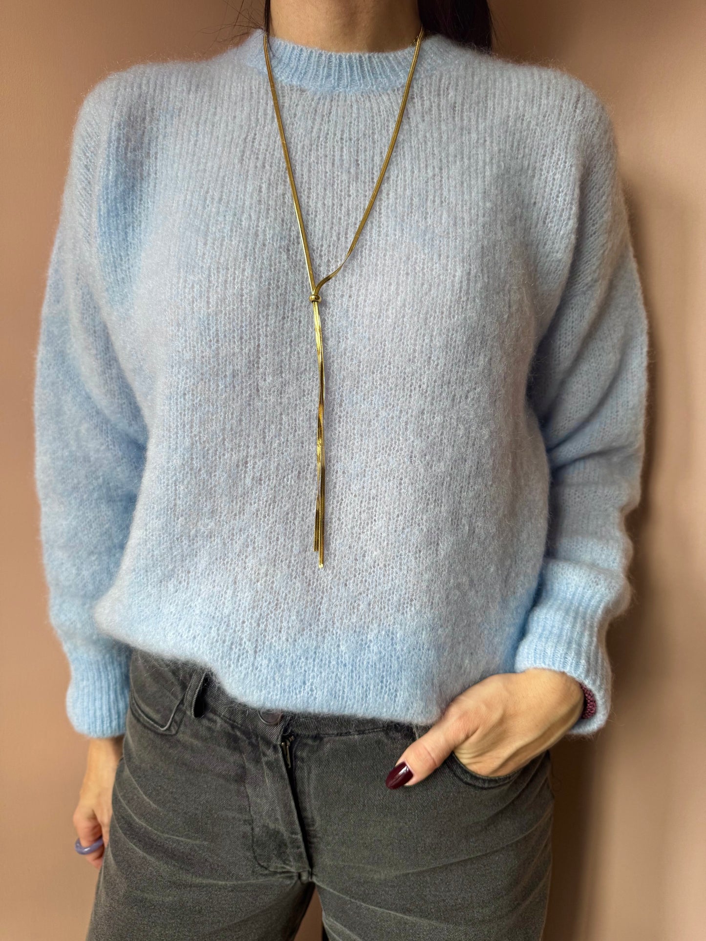 Maglione cielo Pomandére