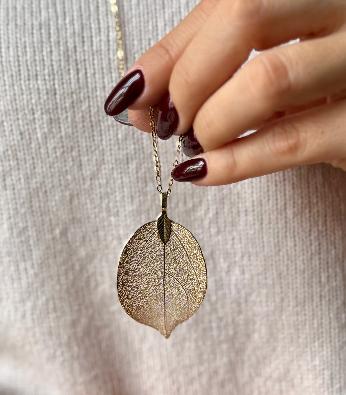 Collana lunga Foglia