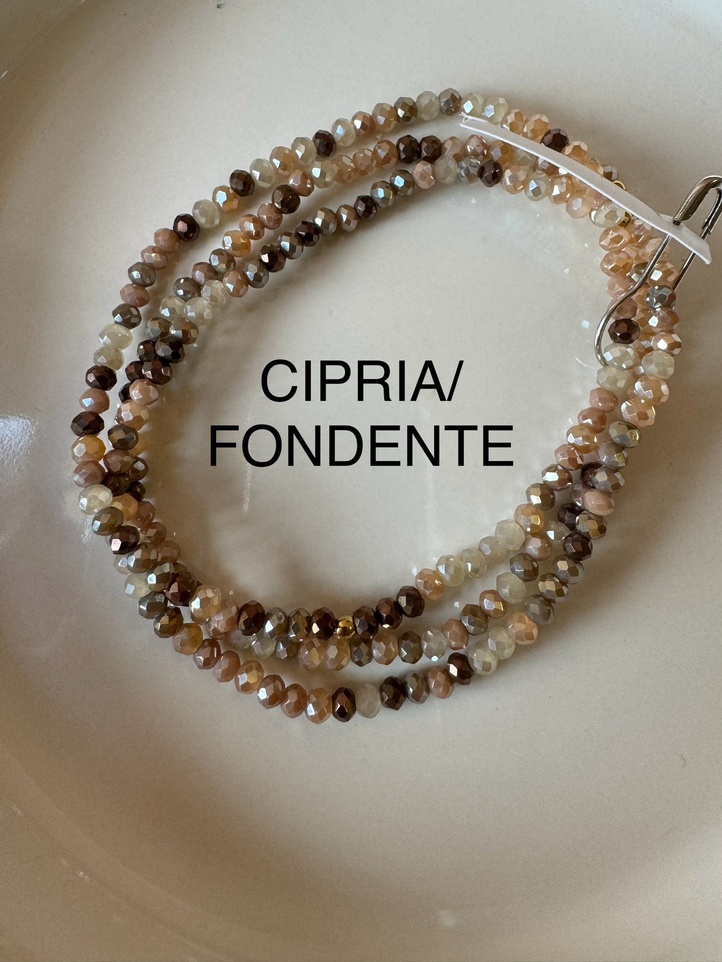 Bracciali cristallini elastici