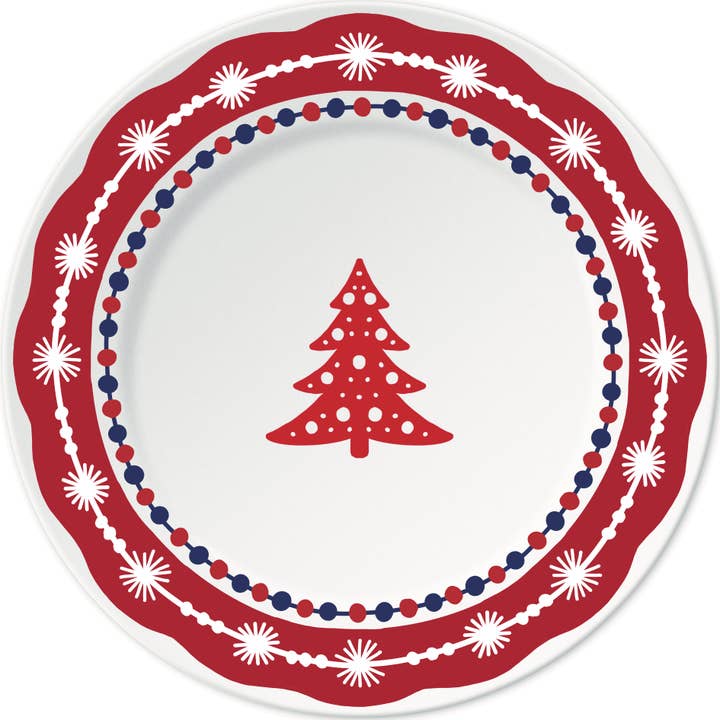 Piatto ILARIA.I “Albero rosso ”