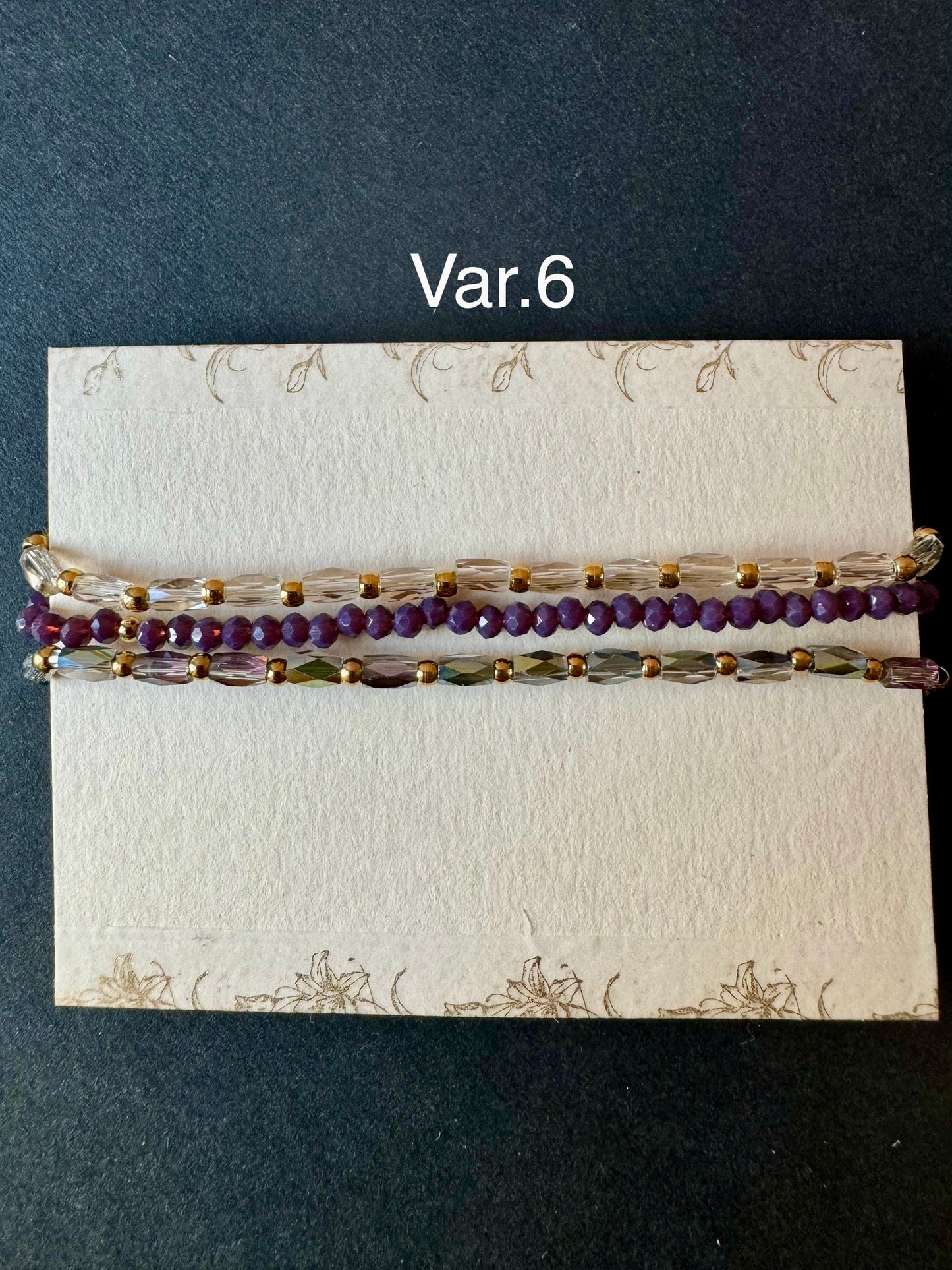 Set bracciali cristallini elastici