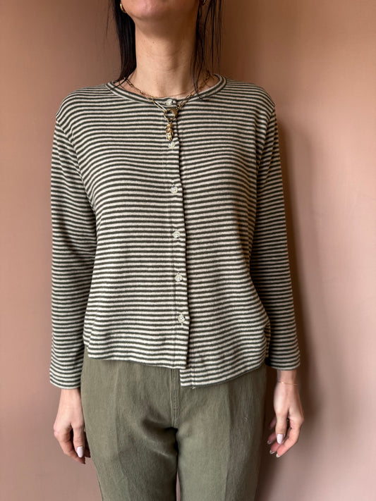 Cardigan Crema riga Alga MamaB