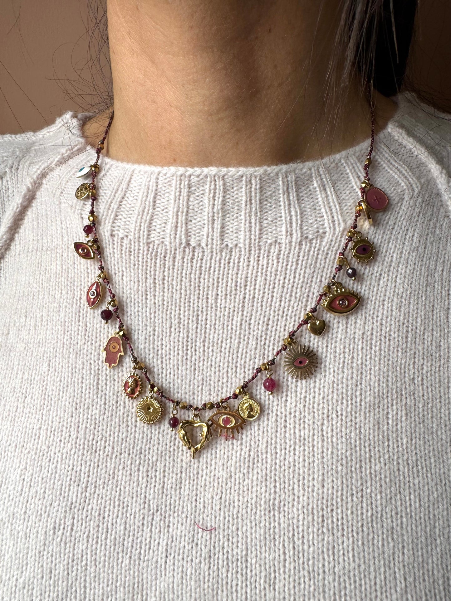 Girocollo Amuleti cuore vuoto