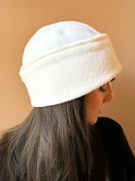 Berretto Cuore panna