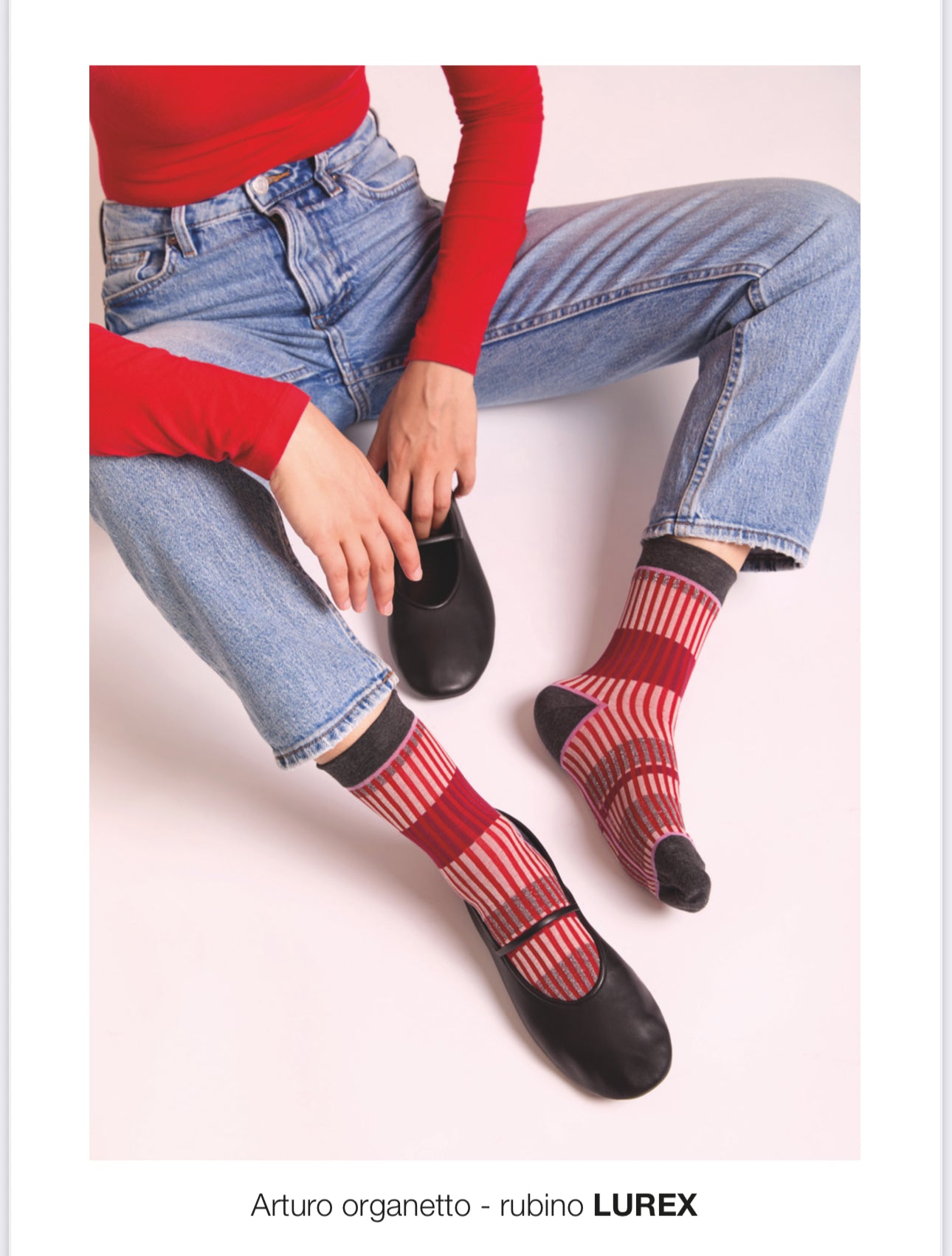 Calze Arturo Organetto rubino