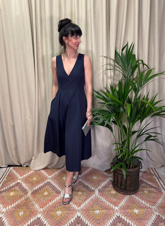 Abito popeline blu Ottod’ame