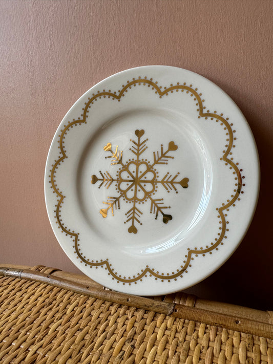 Piatto ILARIA.I “fiocco di neve”