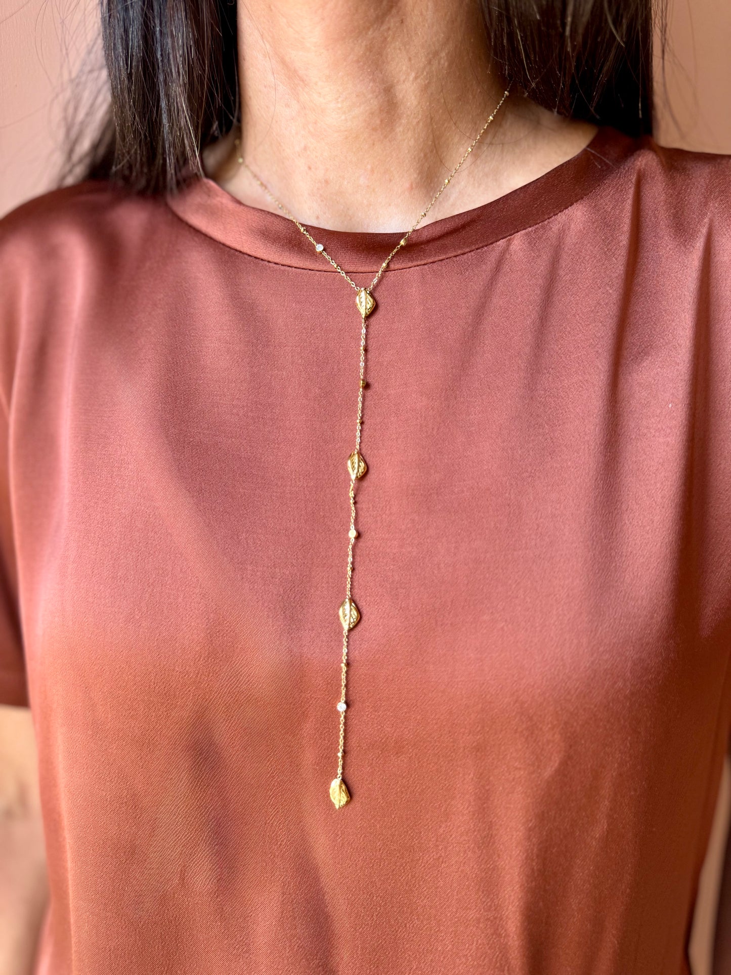 Collana lunga FOGLIE