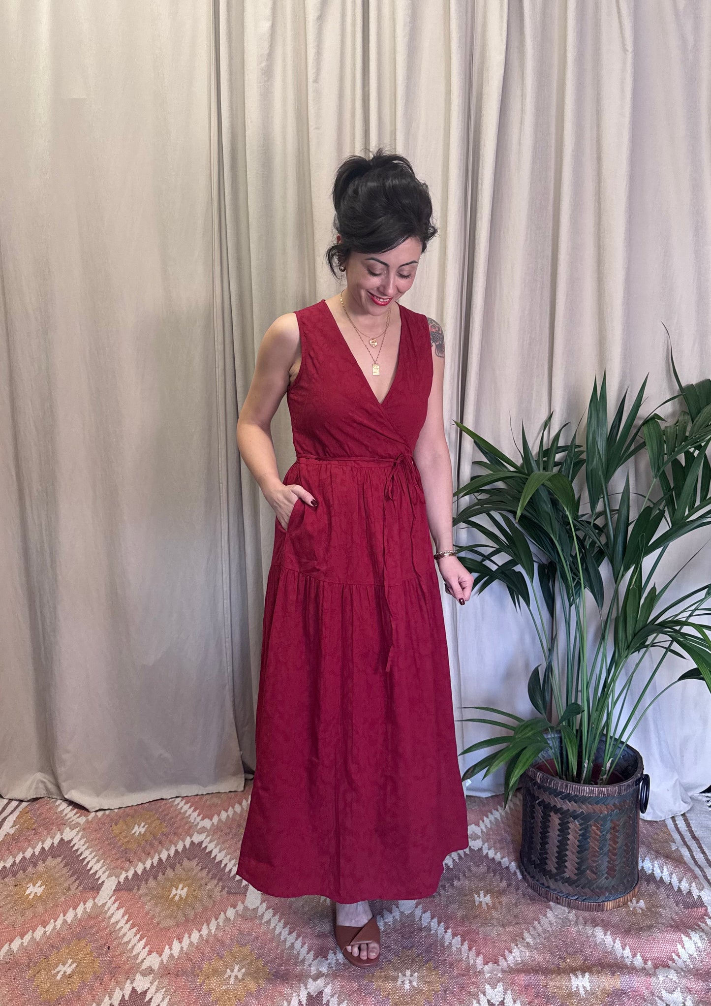 Abito incrociato rosso NiceThings