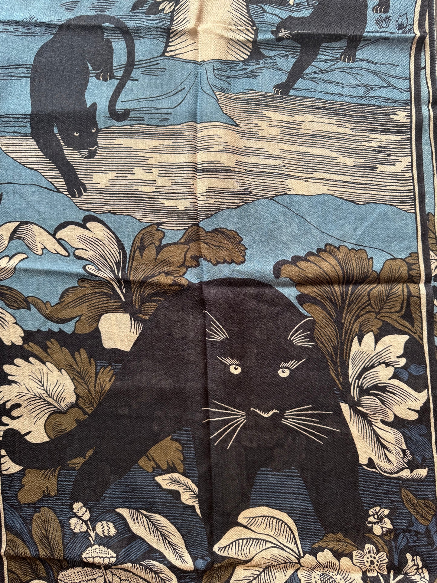 Sciarpa Panthere denim Inoui