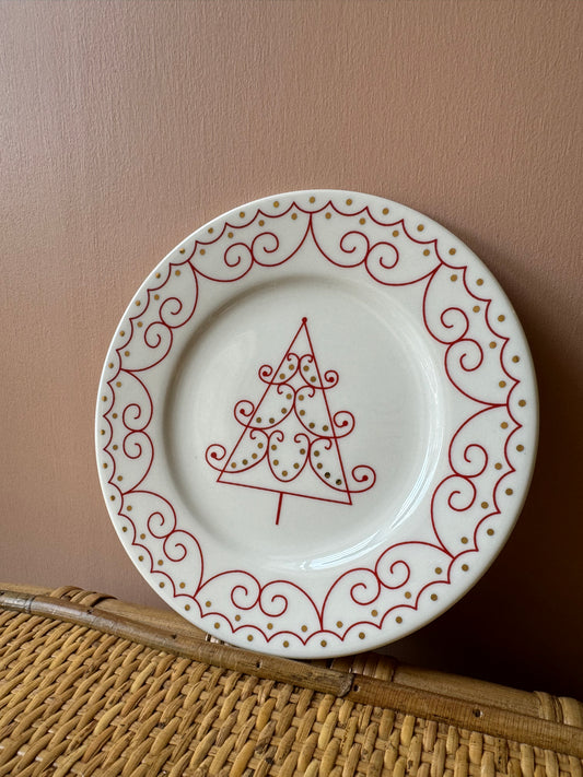 Piatto ILARIA.I “XMAS TREE” rosso