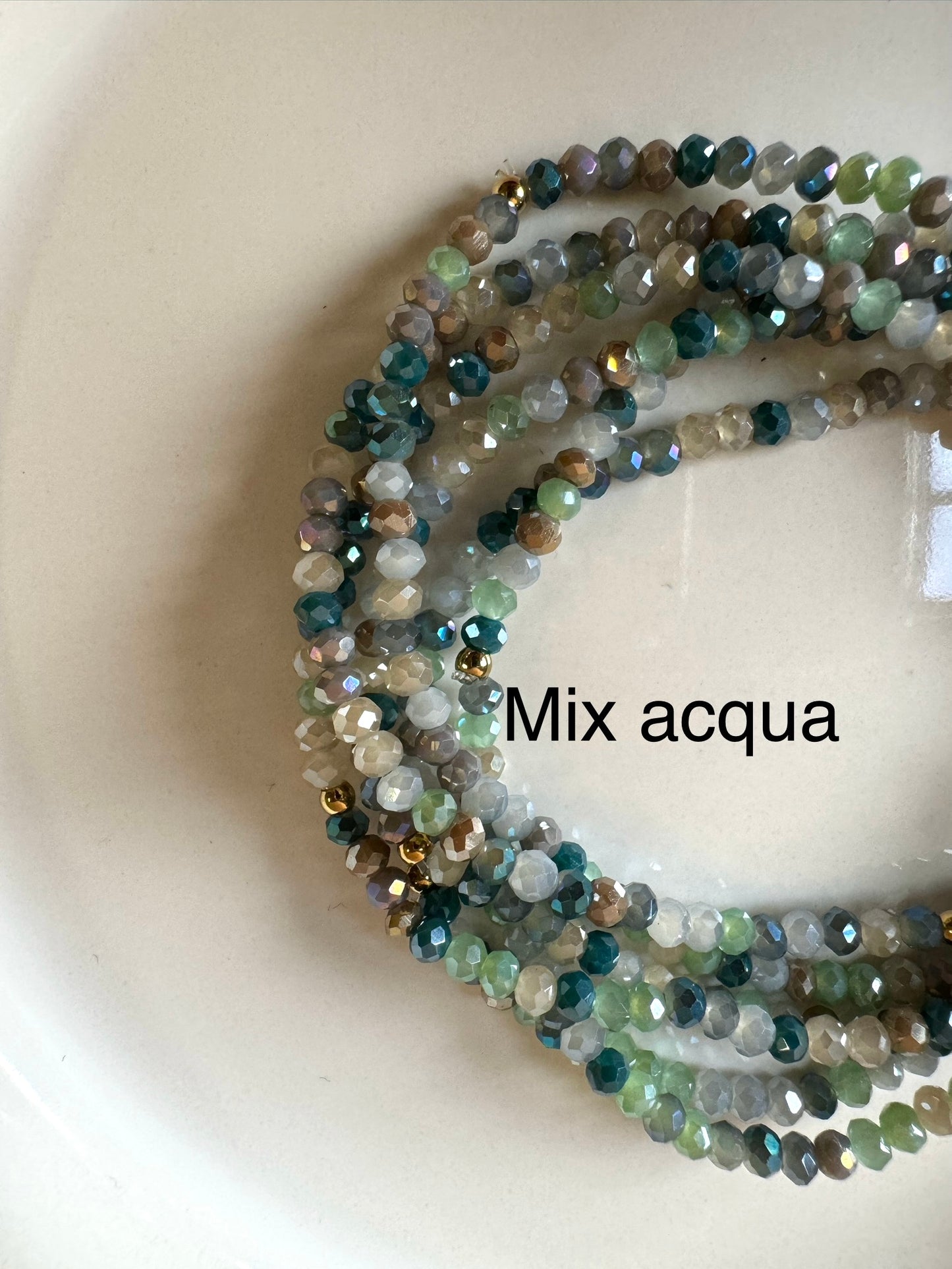 Bracciali cristallini elastici