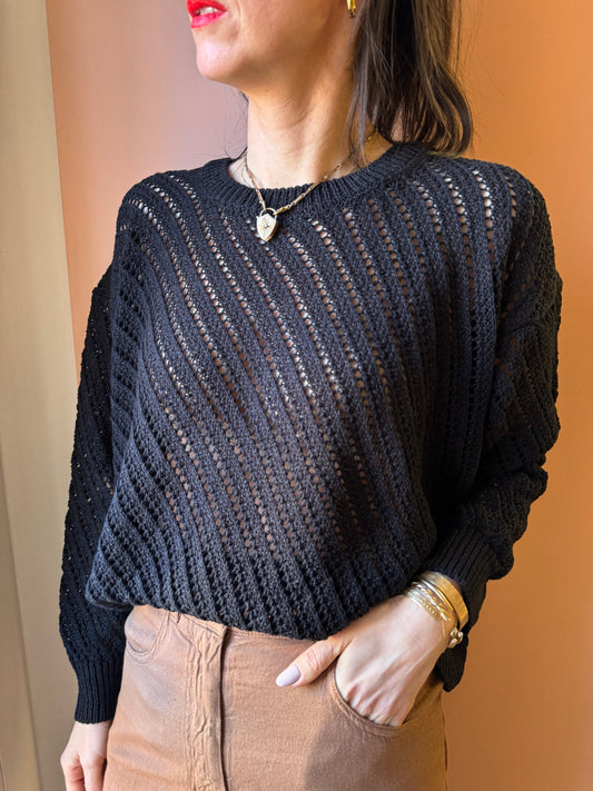 Maglioncino nero Pomandére