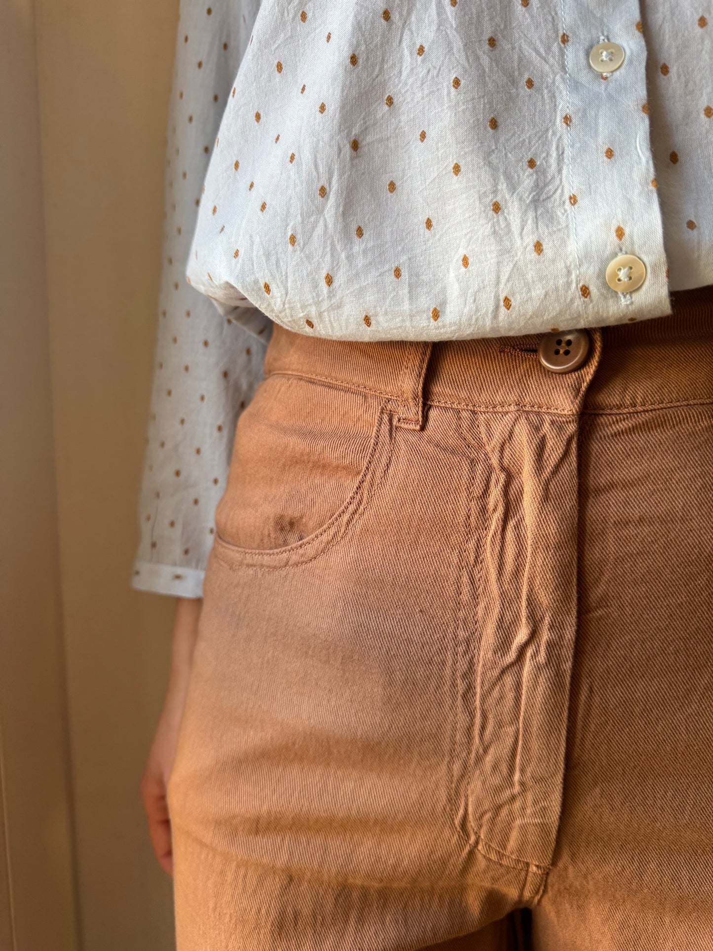 Pantaloni svasati marrone BottegaChilometriZero