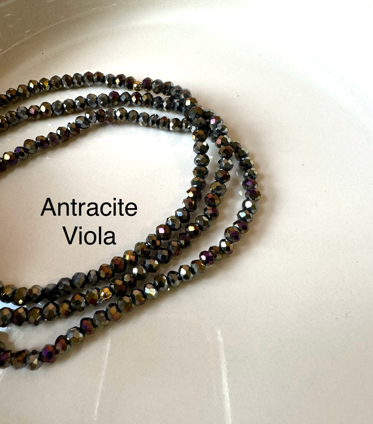 Bracciali cristallini elastici