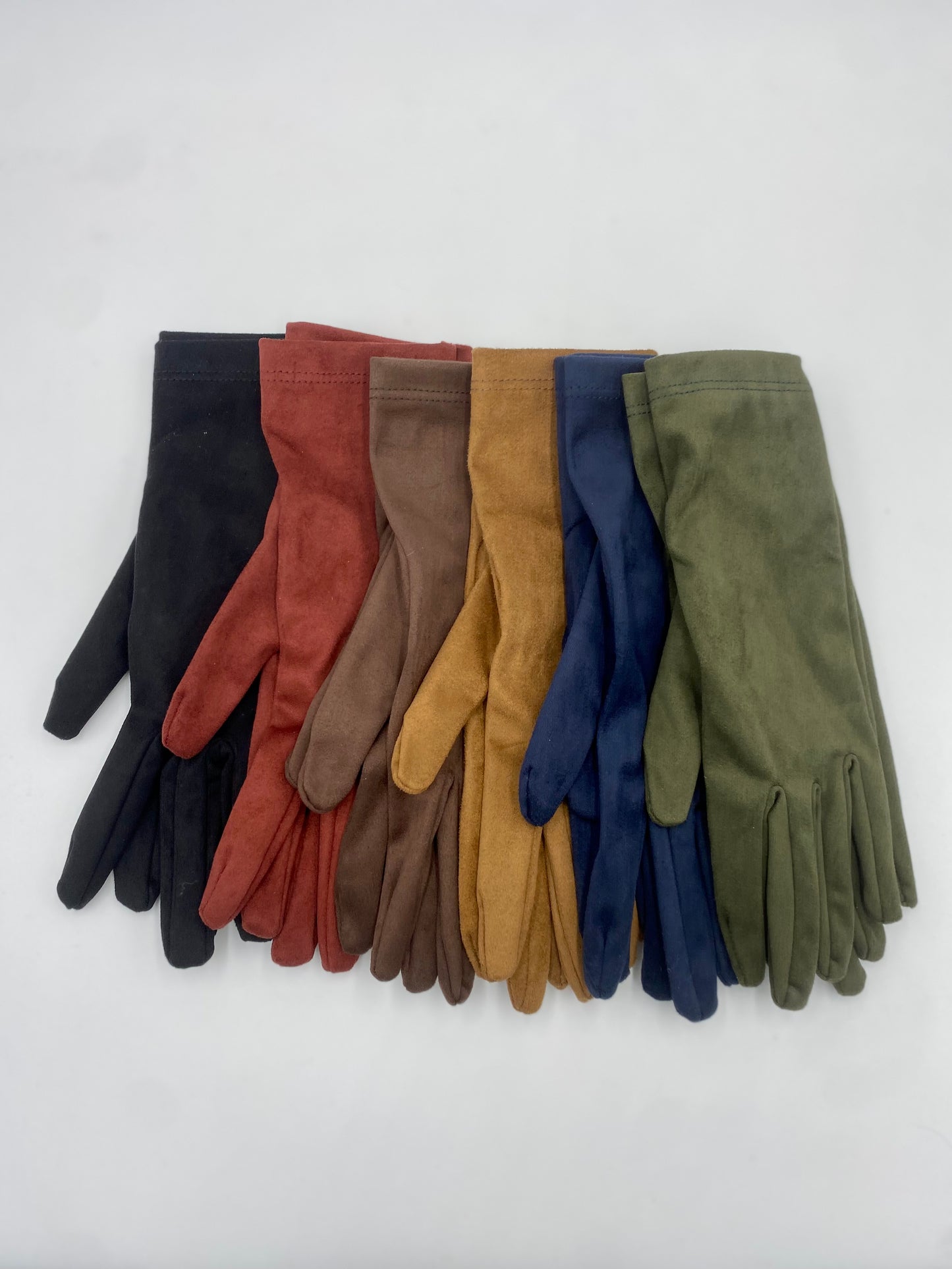Guanti effetto scamosciato 6 COLORI