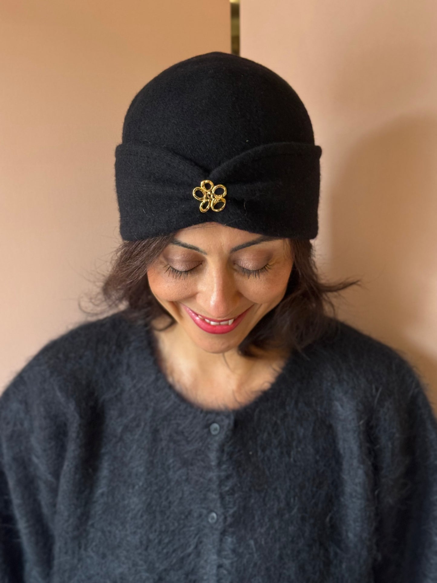 Cappello Alva nero Ariane Lespire