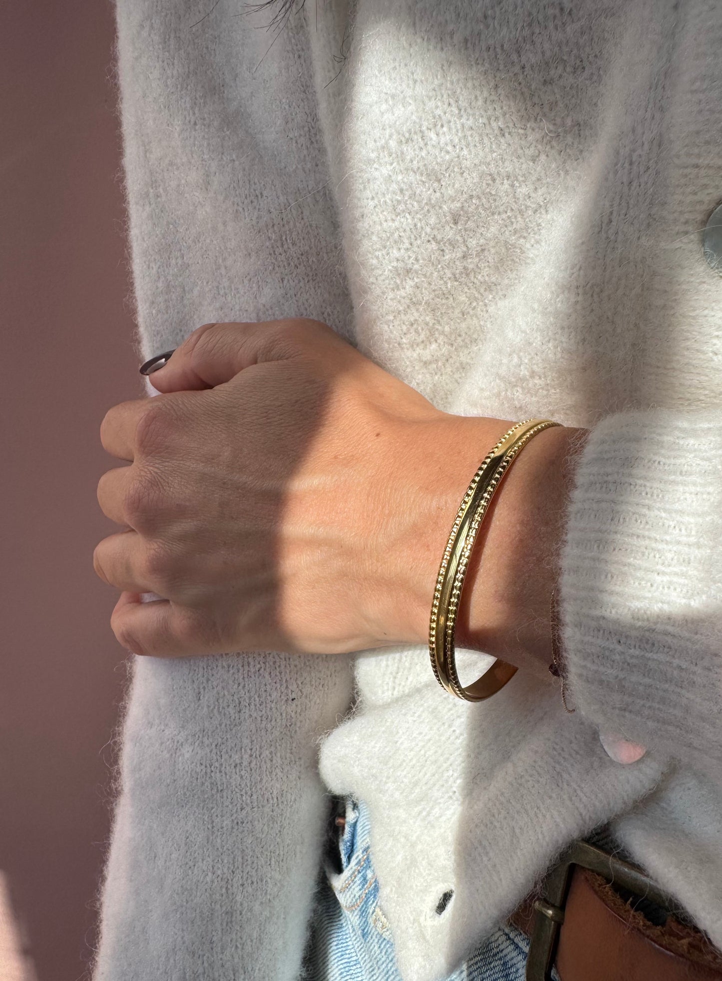 Bracciale rigido IMPUNTURA