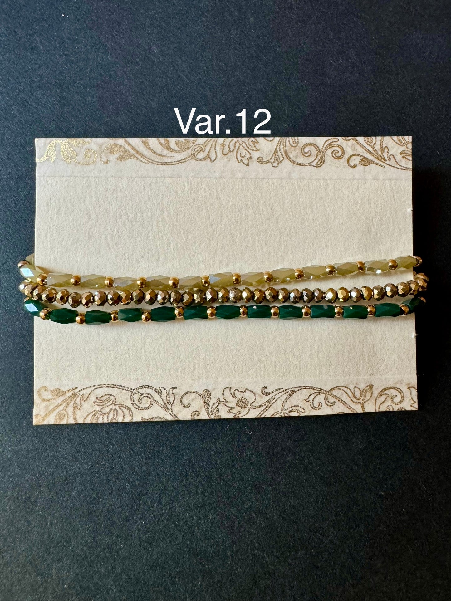 Set bracciali cristallini elastici