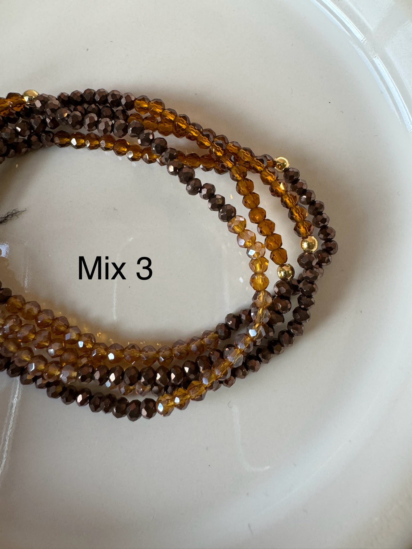 Bracciali cristallini elastici