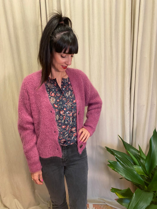 Cardigan Rosa Pomandère