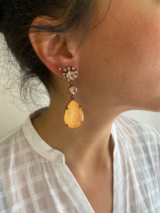 Orecchini barocco albicocca Unique