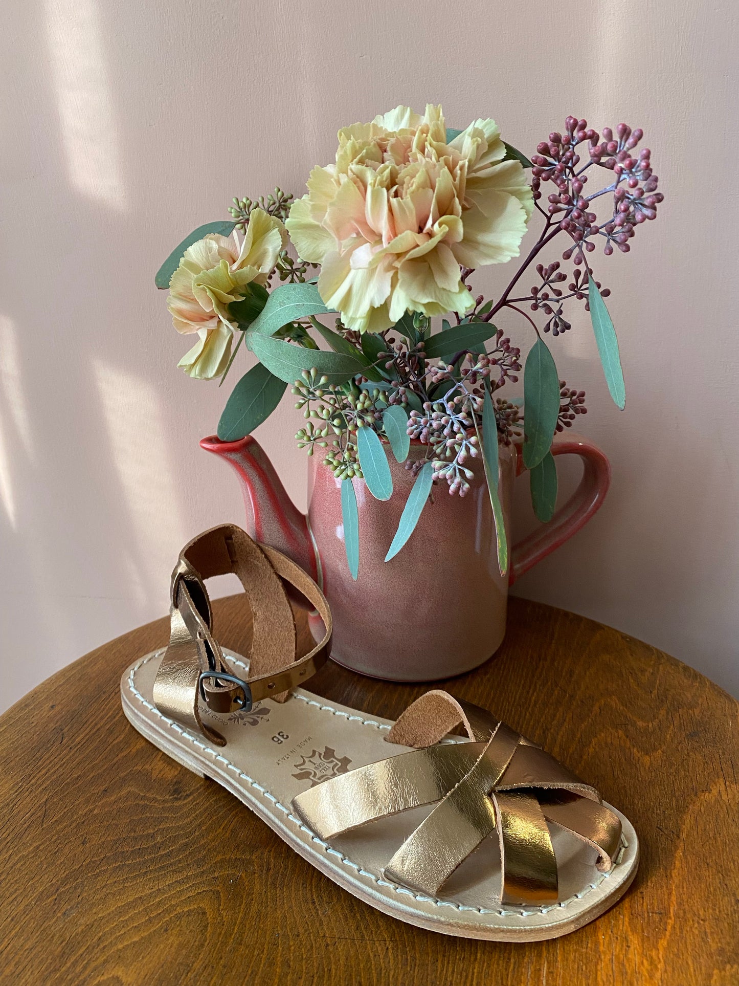 Sandalo granchietto bronzo Gianluca L’artigiano del cuoio