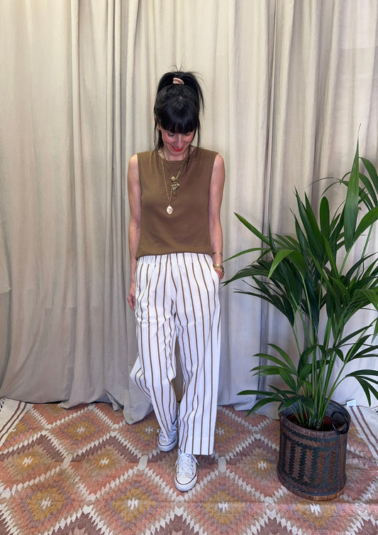 Pantaloni gessati Madame Venice