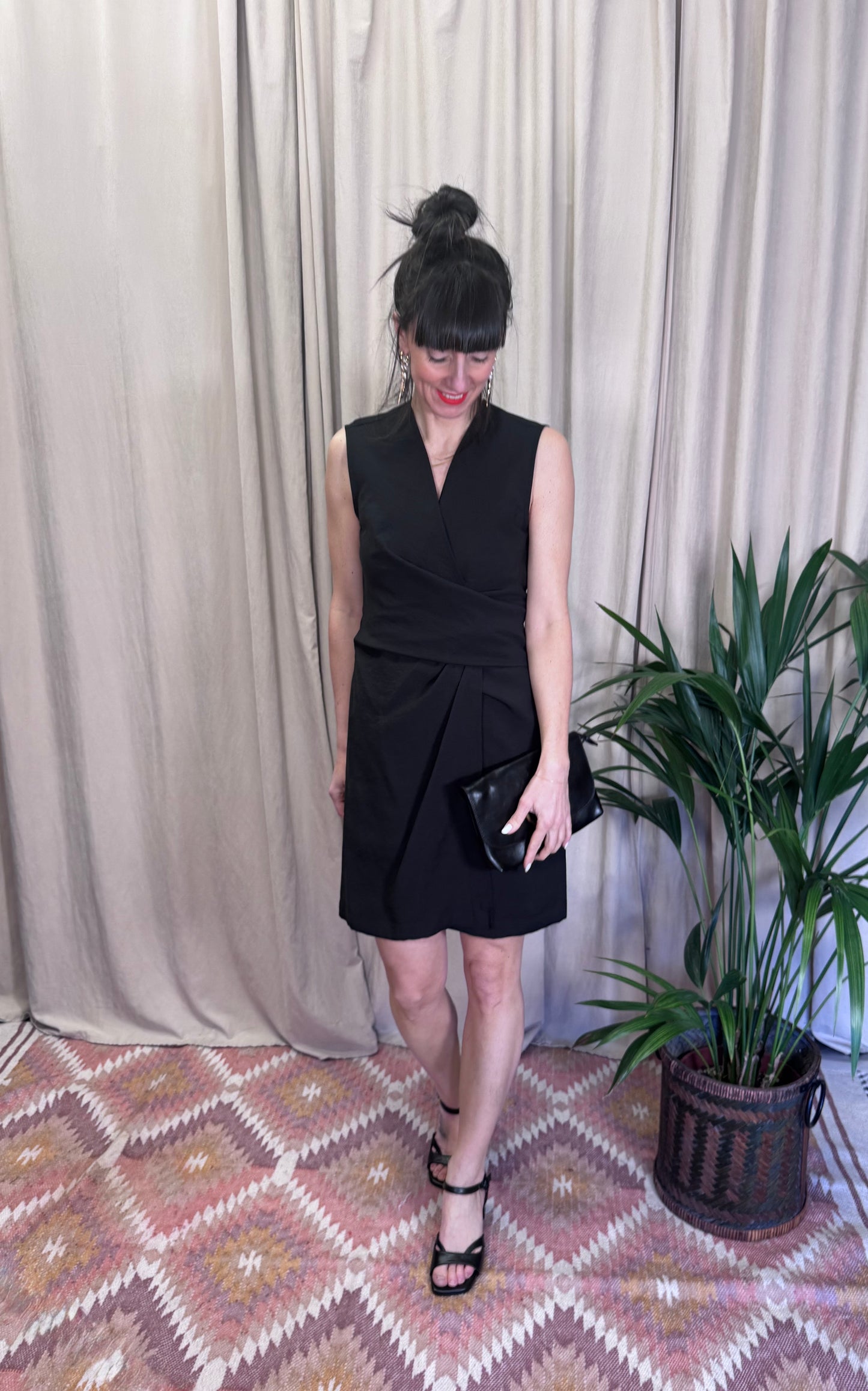 Abito corto nero Ottod’ame