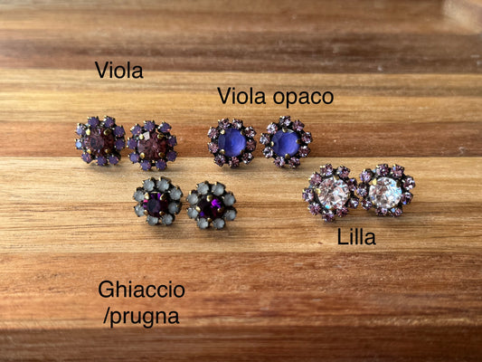 Orecchini Margheritina strass Unique