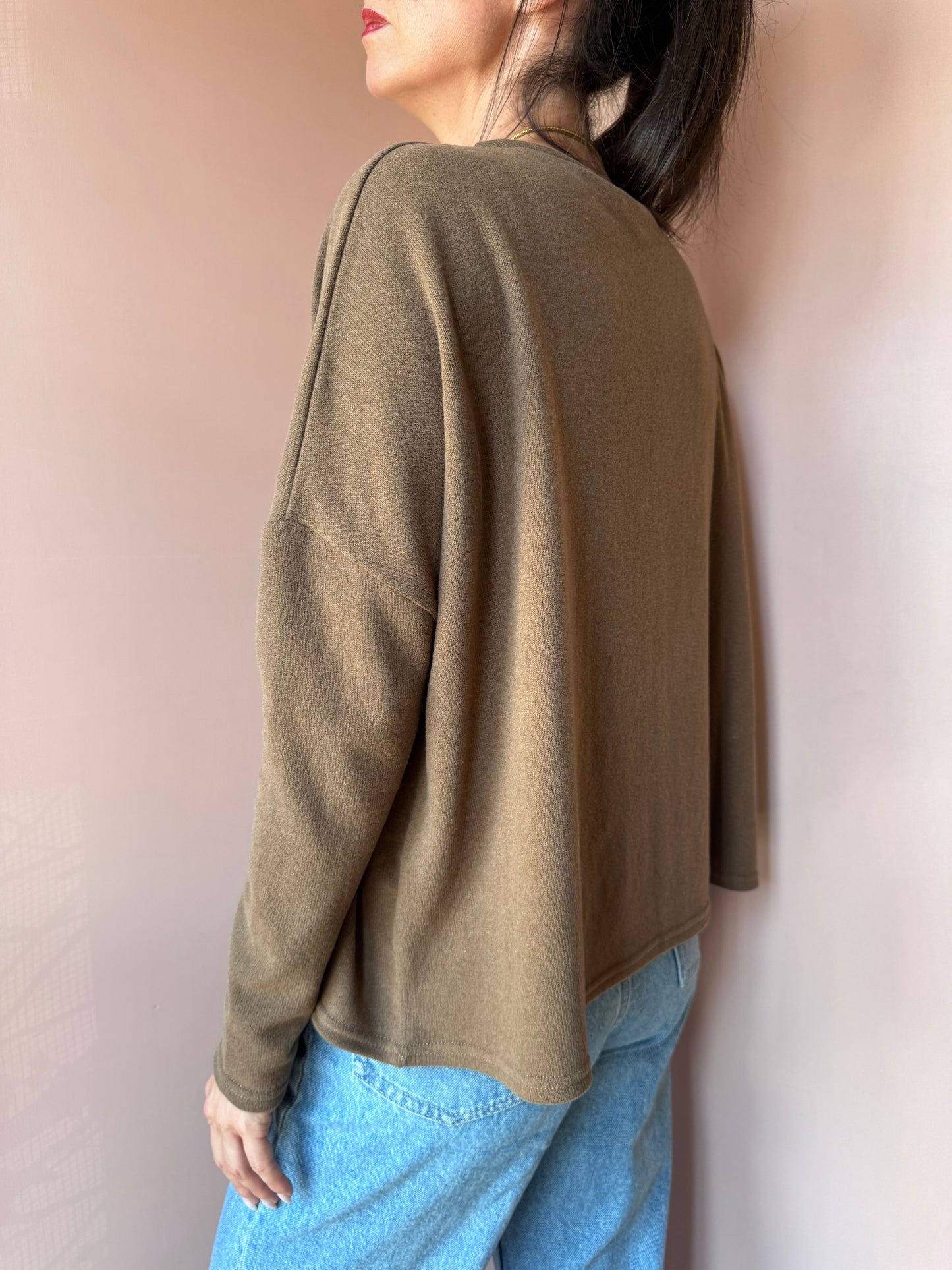 Maglia Boxy tabacco Neirami