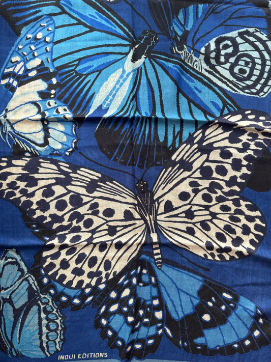Sciarpa Papillons blu Inoui