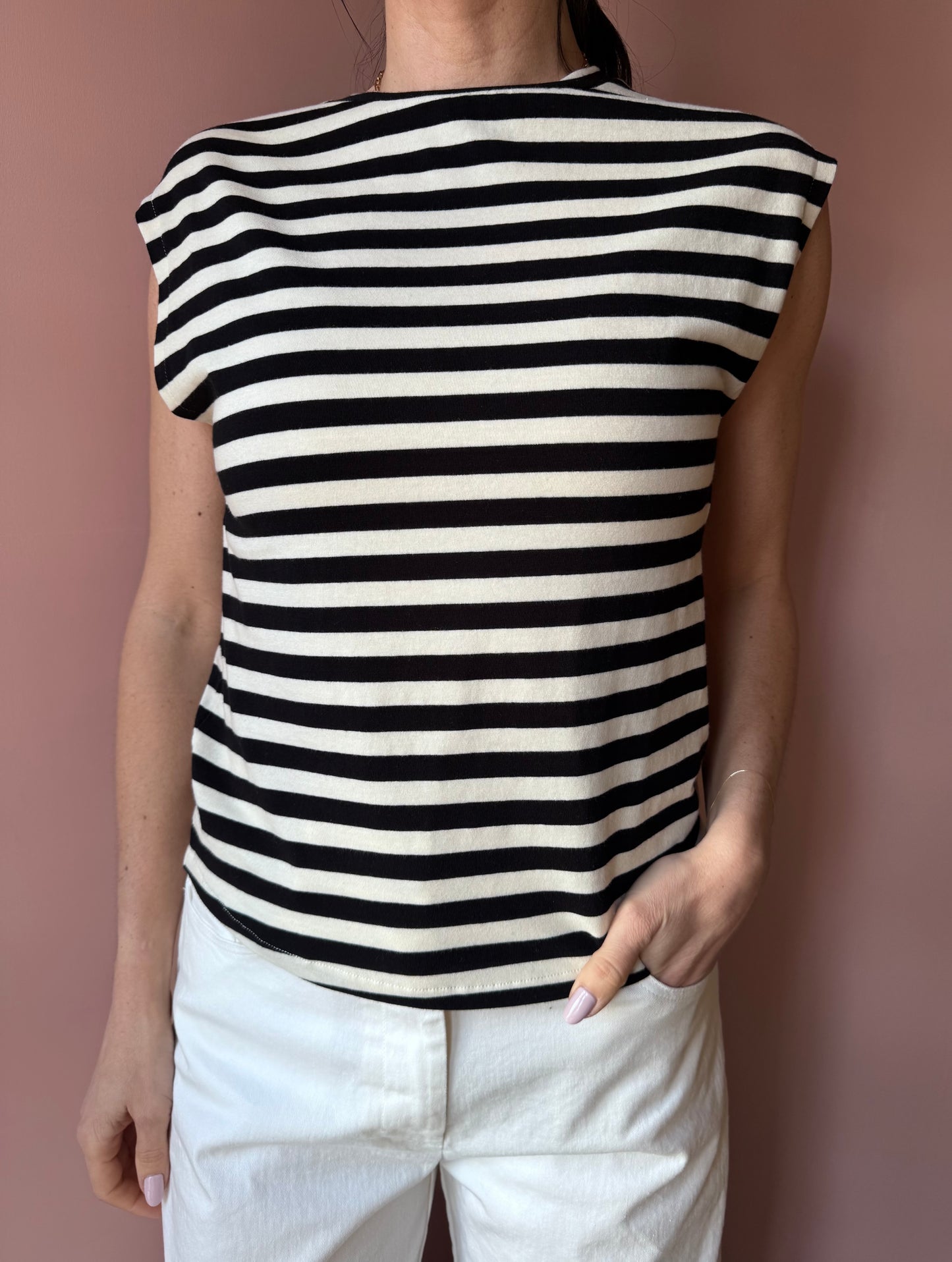 Top Vika riga nero Madame Venice