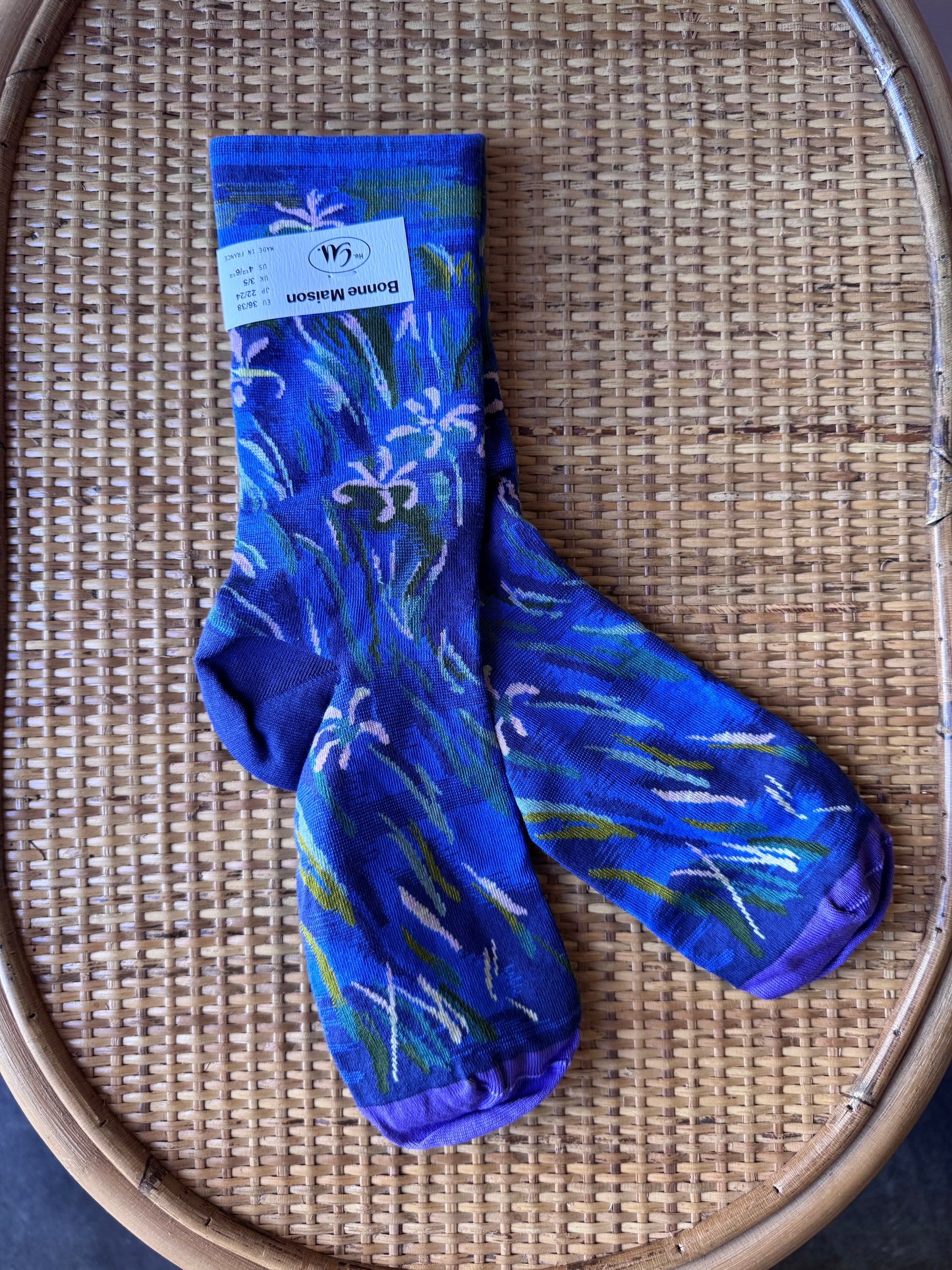 Calze Bonne Maison Monet blu