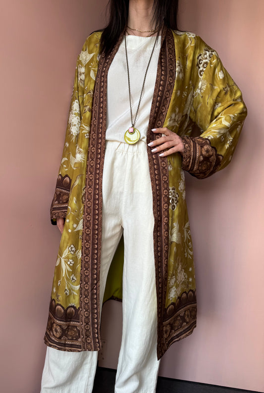 Kimono lungo olio Wu Side