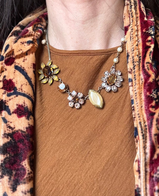 Collana mix fiori senape Unique