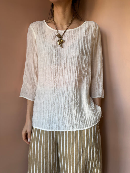 Blusa panna manica 3/4 Neirami