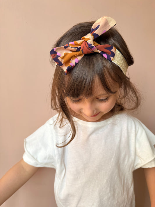 Fascia Bimba fiori viola Jolie Mouette