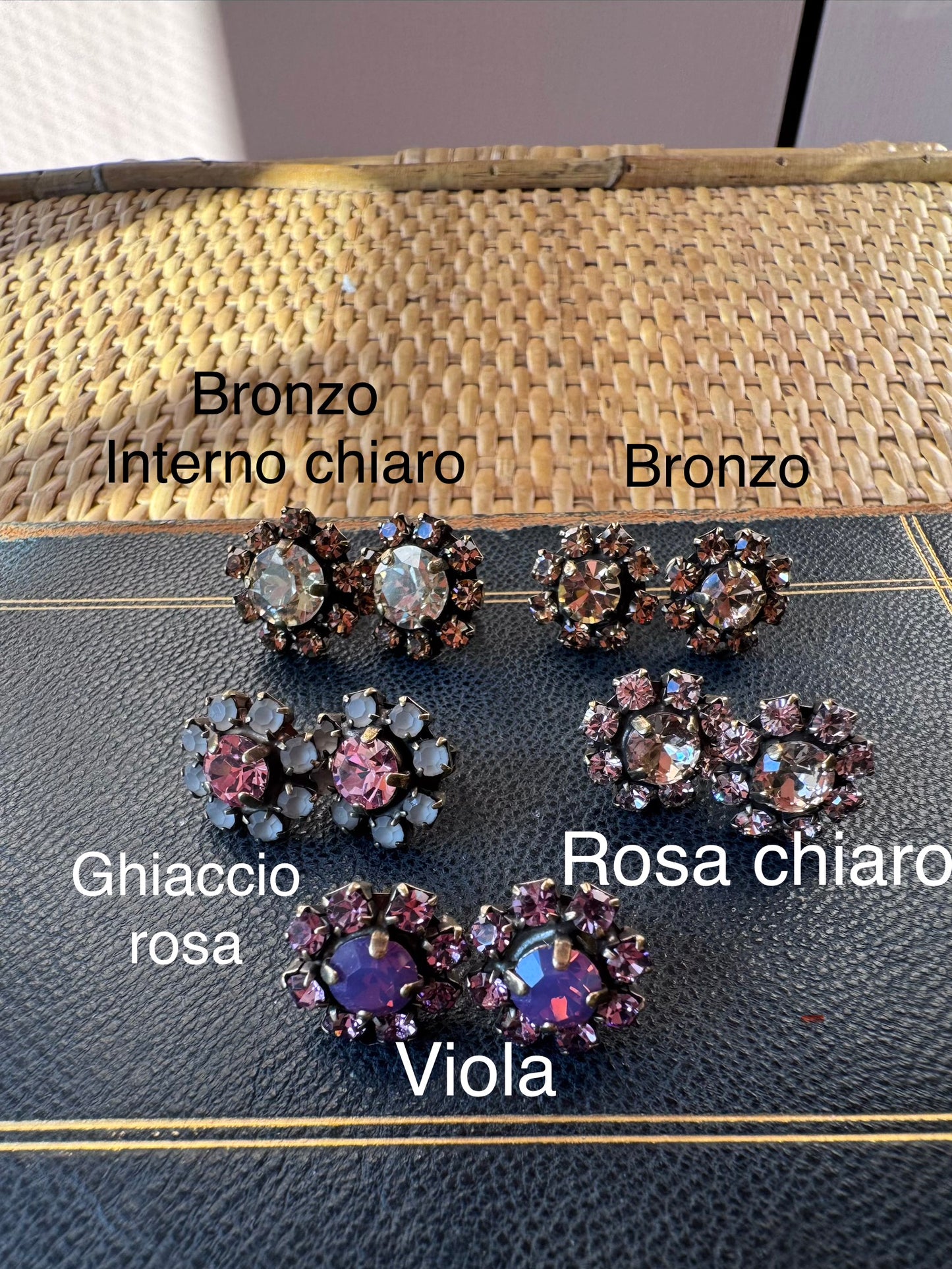 Orecchini Margheritina strass Unique