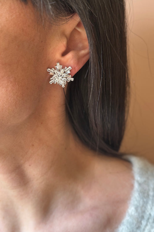 Orecchini fiocco di neve CLIP