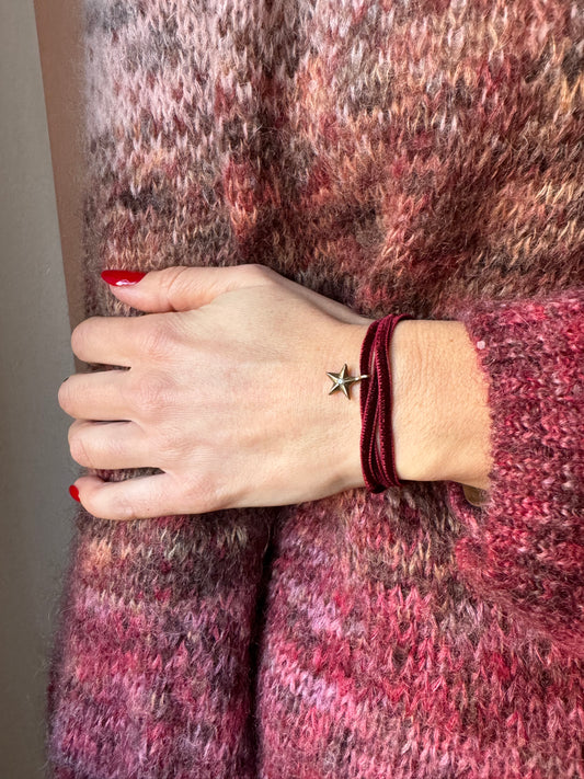 Bracciale /collana in velluto Stellina L|UNA