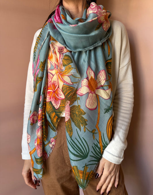 Sciarpa fiori di ciliegio