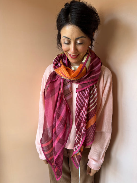 Sciarpa Naomi fucsia SHALLS