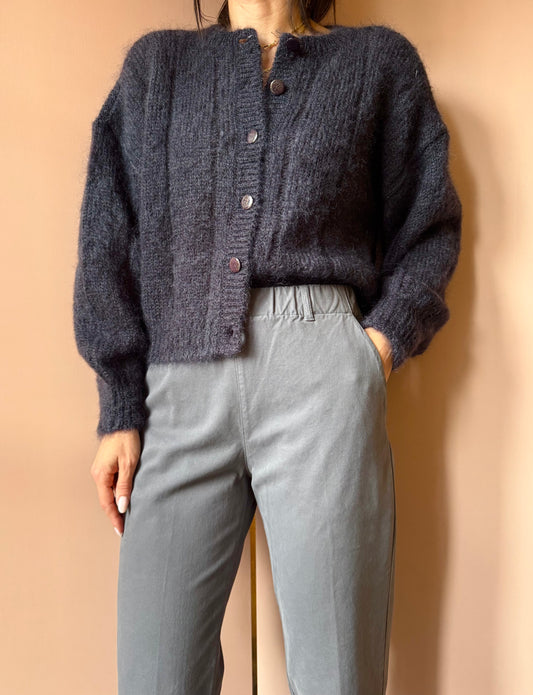 Pantaloni con elastico in vita grigio 4.10 BottegaChilometriZero