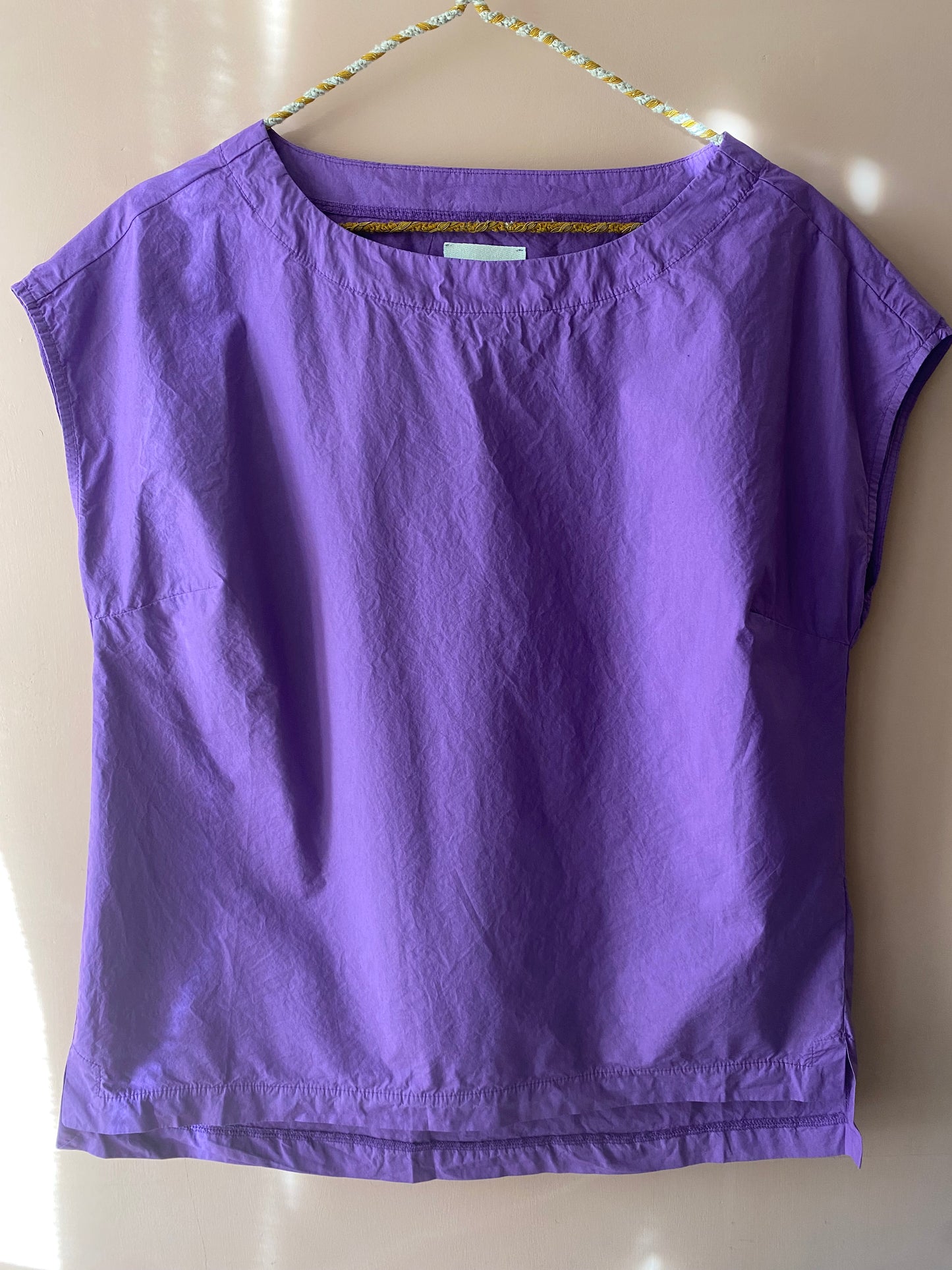 Top in cotone Viola Bottega Chilometri Zero