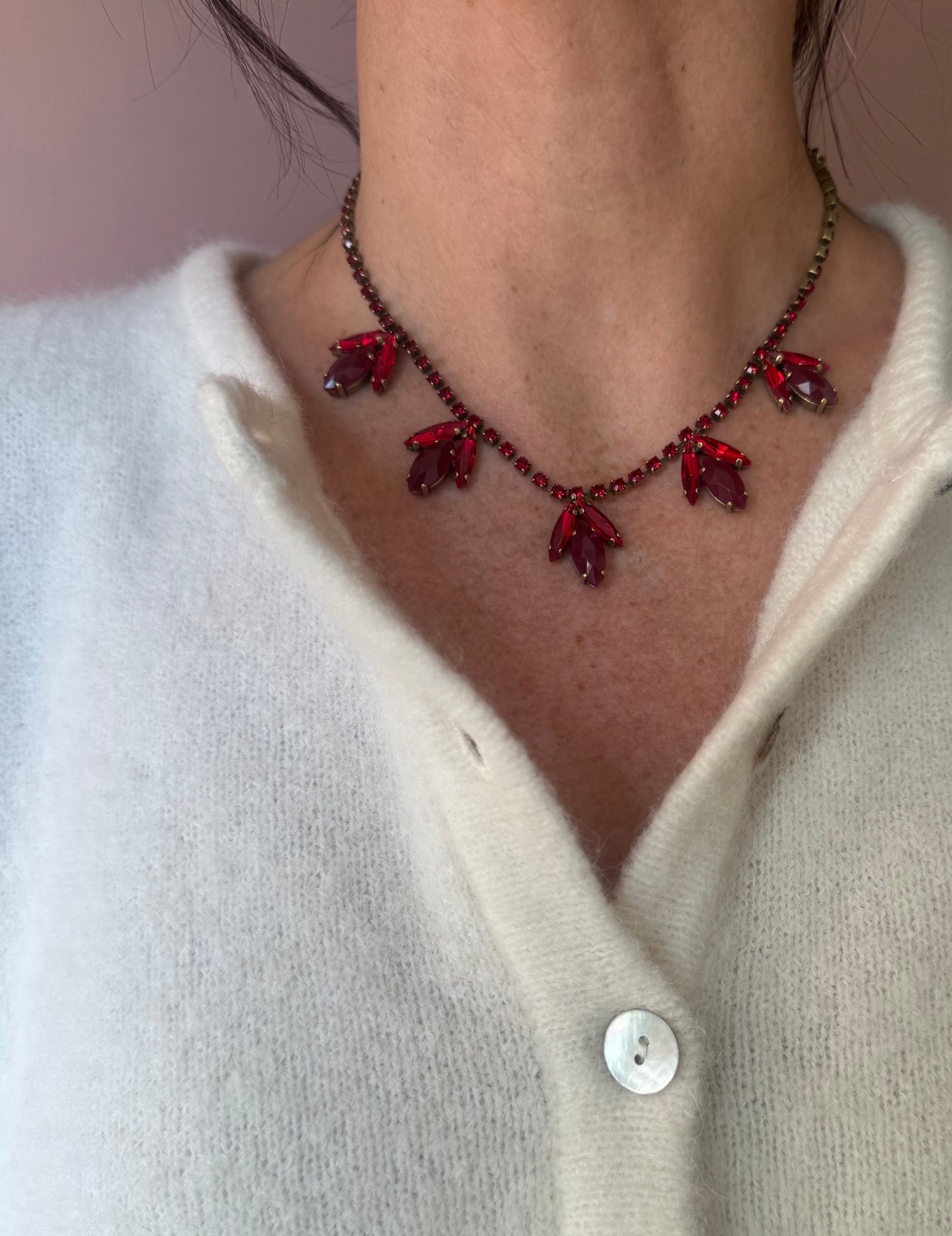 Girocollo Semi rosso UNIQUE
