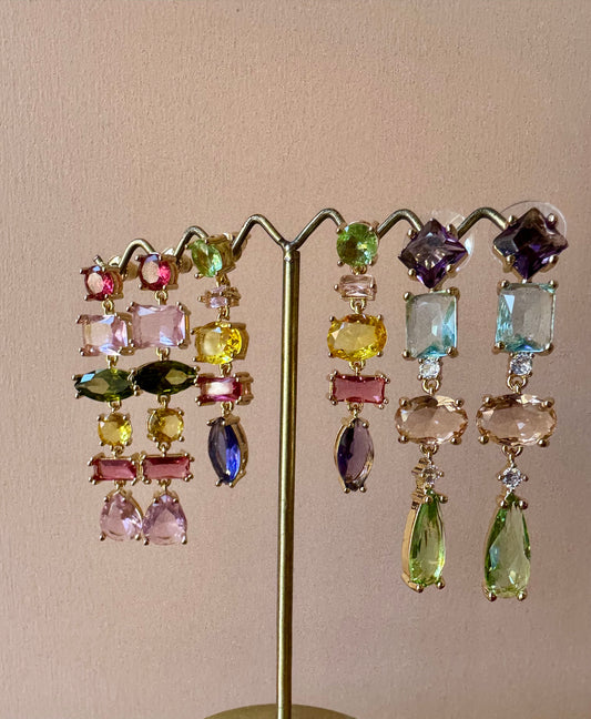 Orecchini cristalli di zucchero