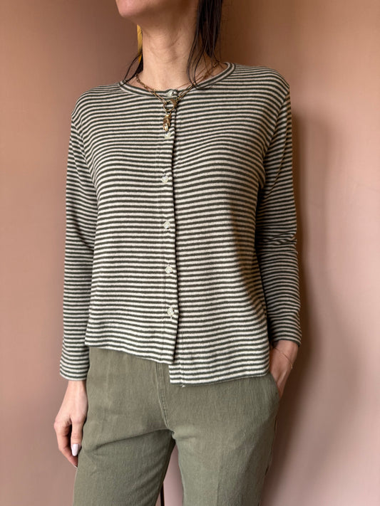 Cardigan Crema riga Alga MamaB