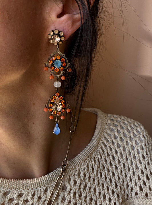 Orecchini Gipsy arancio Unique