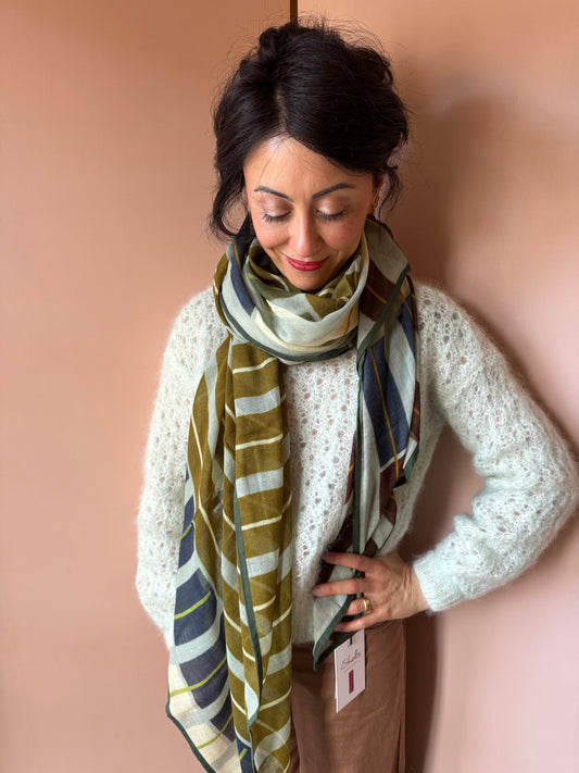 Sciarpa Kenia verde SHALLS